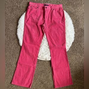 Ralph Lauren Corduroy Pants Pink Bootcut Womens Size 14‎